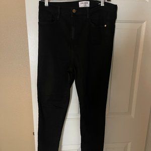 FRAME Ali High Rise Skinny black jeans